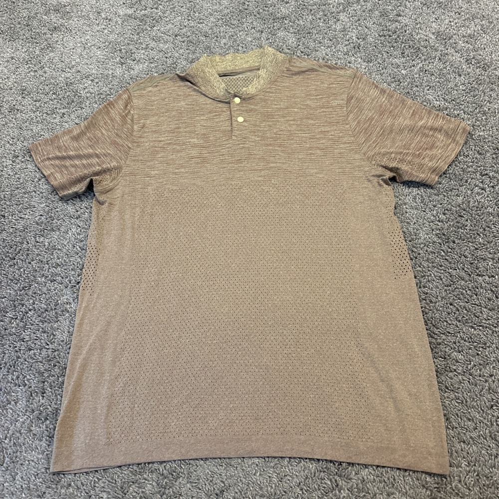 Lululemon Mens Metal Vent Tech Short Sleeve Slate Green Large L Performance
